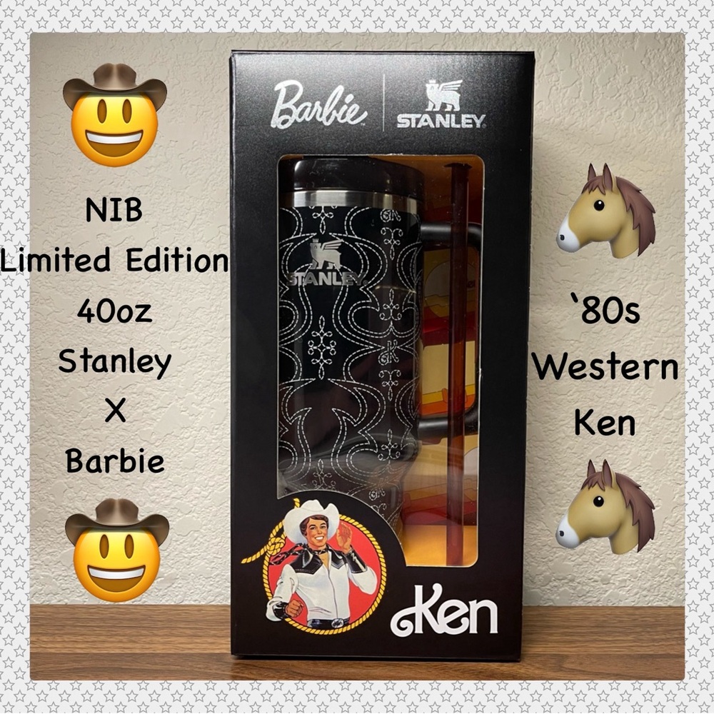 BNIB 40oz ‘80s Western Ken Stanley x Barbie Limited Edition Tumbler